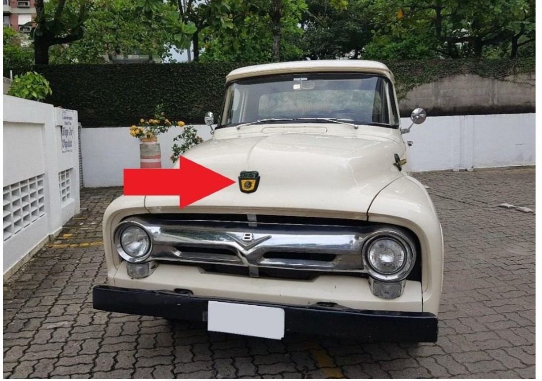 EMBLEMA CAPÔ FORD 100 BRASILEIRO 1958/1961
